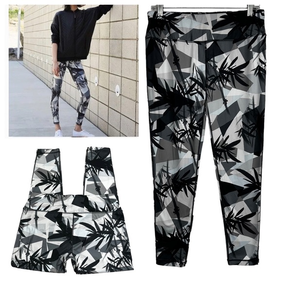 Sweaty Betty Contour Workout Leggings Bamboo Shadow Midrise Size Large Short - Picture 1 of 13